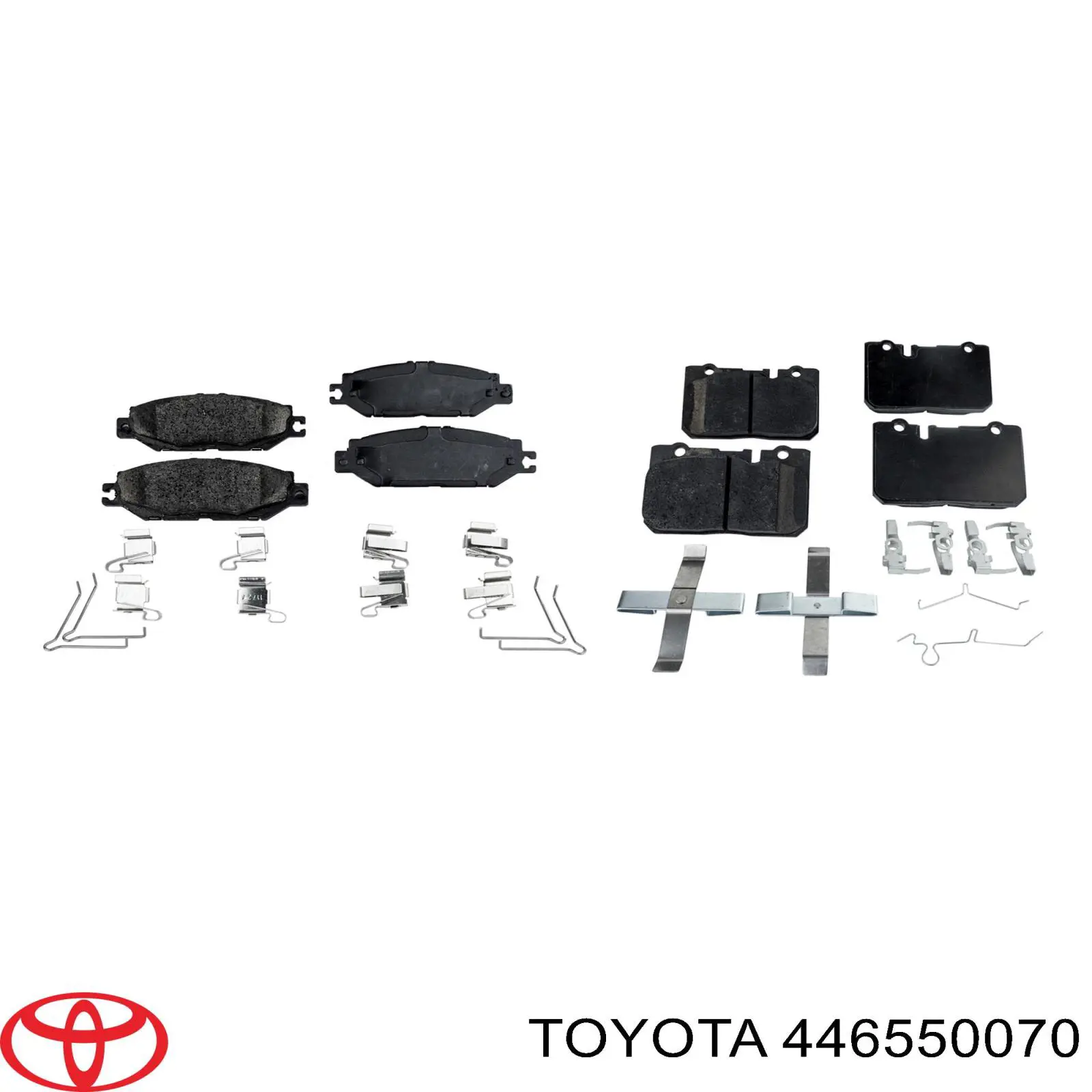 Передние тормозные колодки 446550070 Toyota