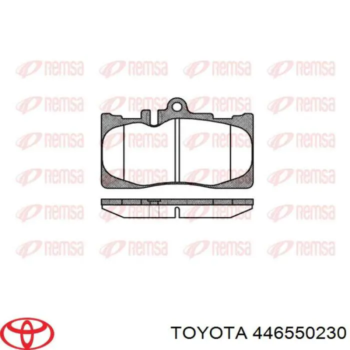 Передние тормозные колодки 446550230 Toyota