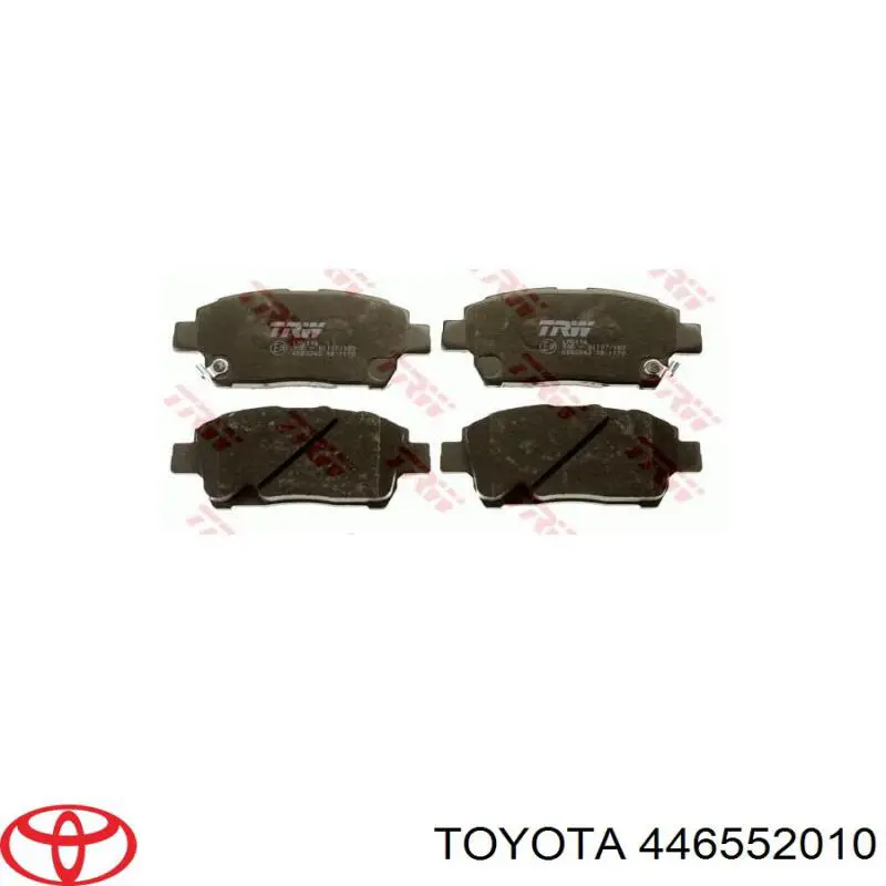 Передние тормозные колодки 446552010 Toyota