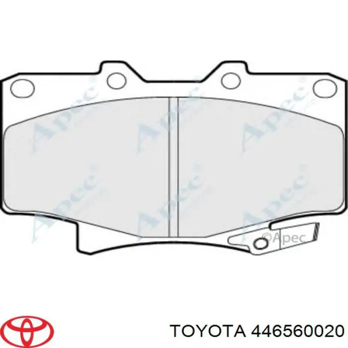 Передние тормозные колодки 446560020 Toyota