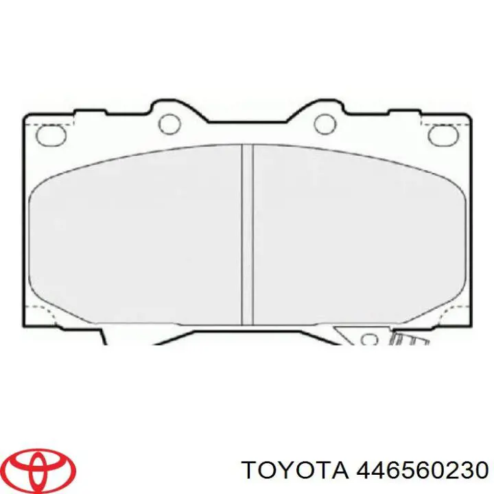 Передние тормозные колодки 446560230 Toyota