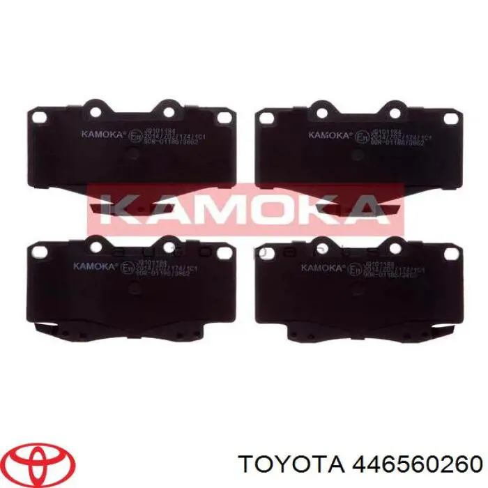 Передние тормозные колодки 446560260 Toyota