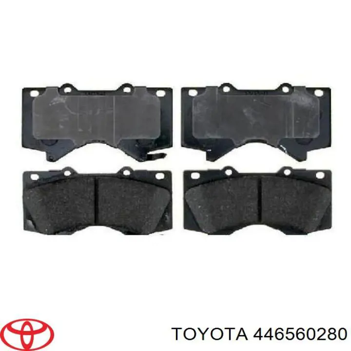446560280 Toyota колодки тормозные передние дисковые