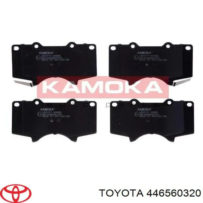 Sapatas do freio dianteiras de disco 446560320 Toyota