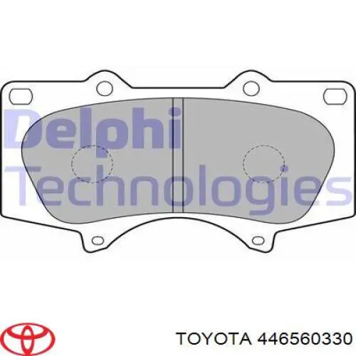 Купить 446560330 Toyota Колодки тормозные
