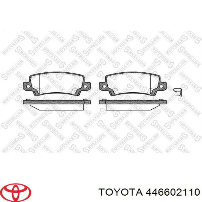 Задние тормозные колодки 446602110 Toyota