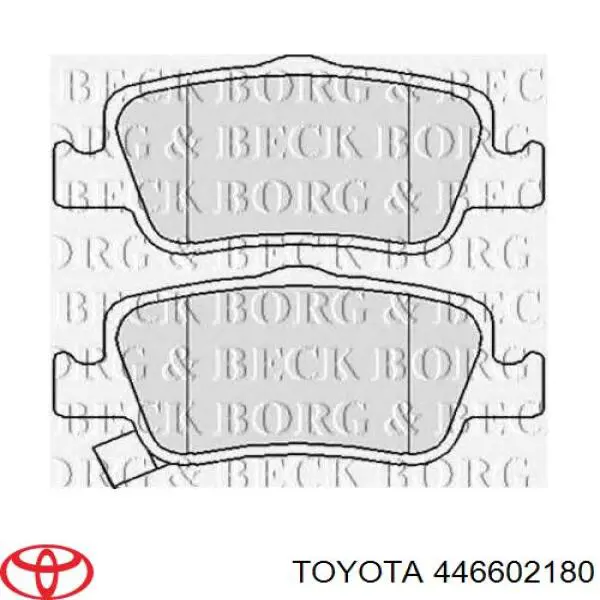 Колодки дисковые  Toyota 446602180 цена, от 21.54 USD