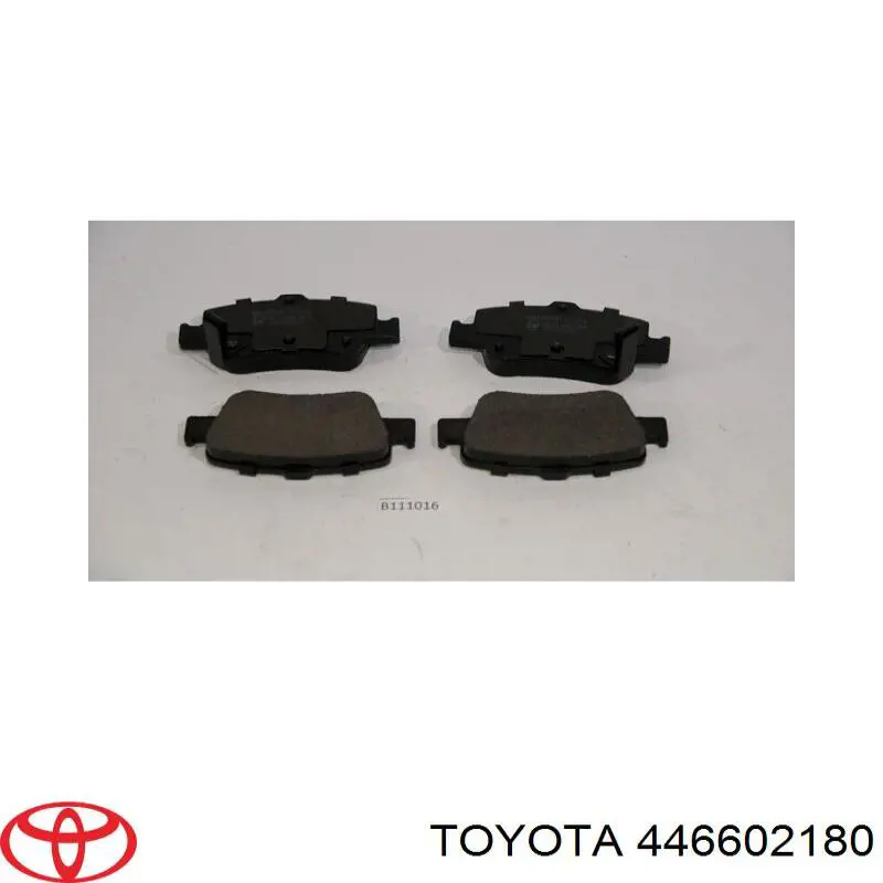 446602180 Toyota Колодки тормозные дисковые комплект