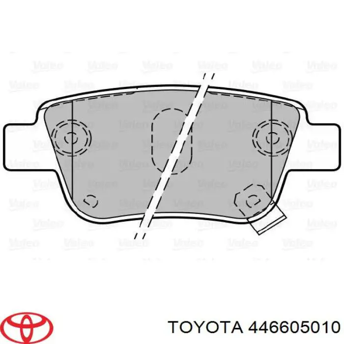 Колодки дисковые  Toyota 446605010 цена, от 14.18 USD