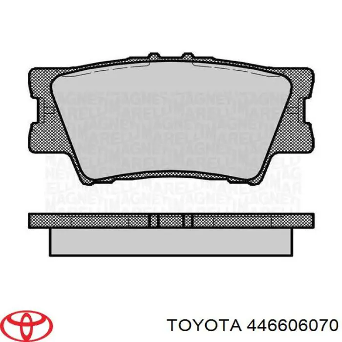 Задние тормозные колодки 446606070 Toyota