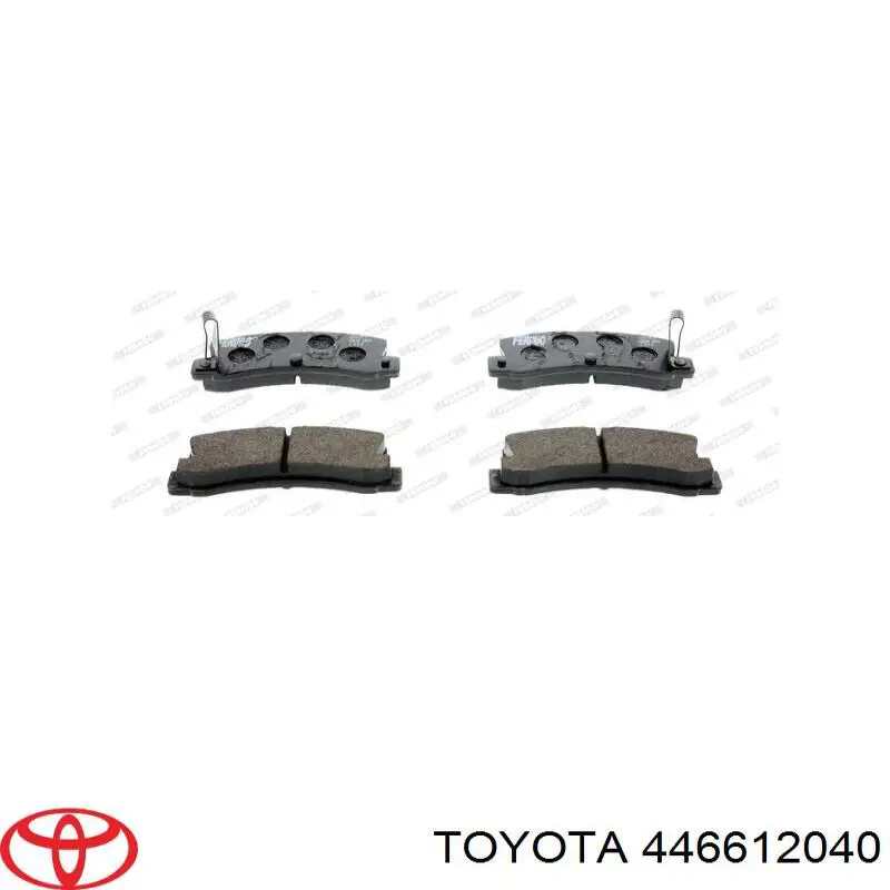 446612040 Toyota задние тормозные колодки
