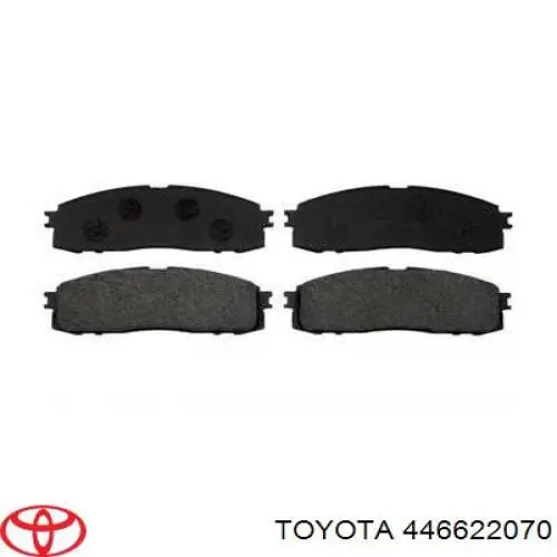 Задние тормозные колодки 446622070 Toyota