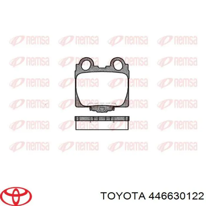 Задние тормозные колодки 446630122 Toyota