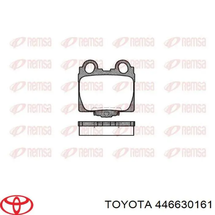 Задние тормозные колодки 446630161 Toyota