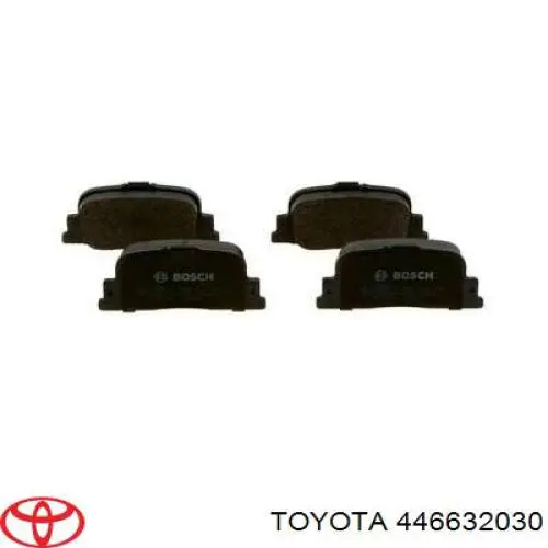 446632030 Toyota колодки тормозные задние дисковые