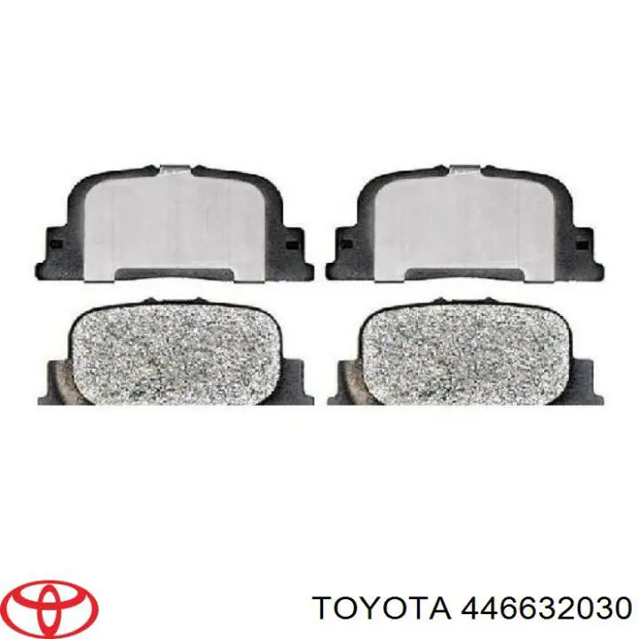 Купить 446632030 Toyota Колодки тормозные задние, дисковые