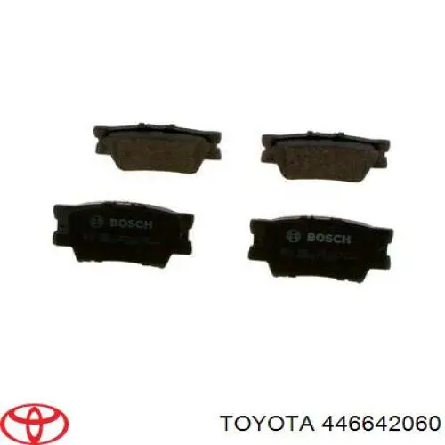 Задние тормозные колодки 446642060 Toyota