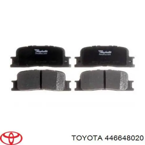 446648020 Toyota задние тормозные колодки