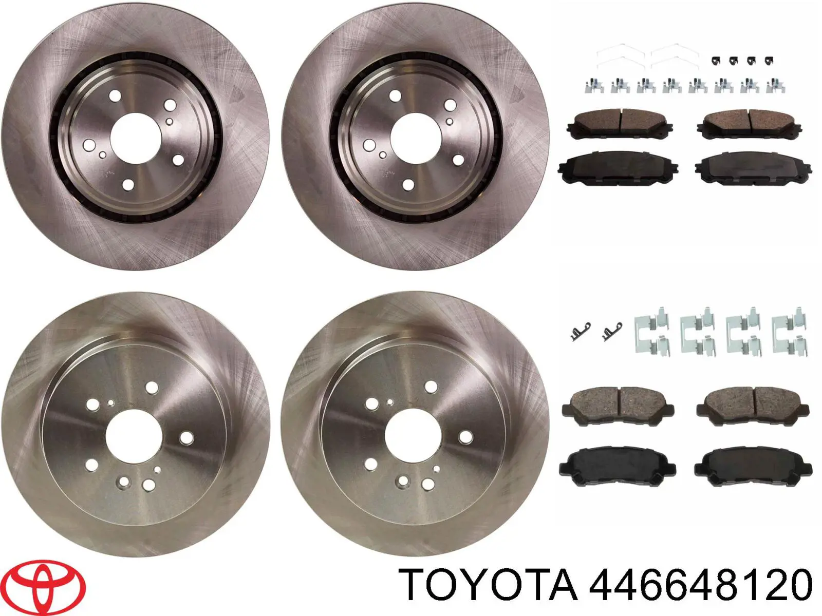 446648120 Toyota колодки тормозные задние дисковые