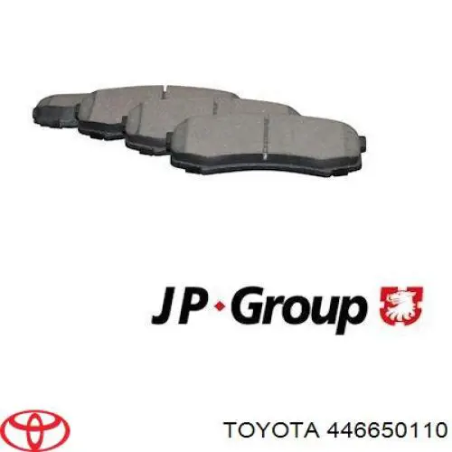 Задние тормозные колодки 446650110 Toyota