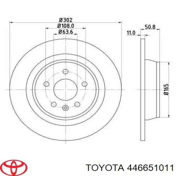 Колодки дисковые  Toyota 446651011 цена, от 24.52 USD