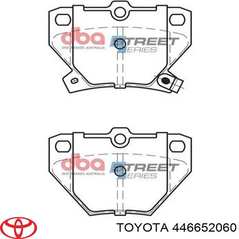 Задние тормозные колодки 446652060 Toyota