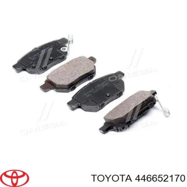 Задние тормозные колодки 446652170 Toyota