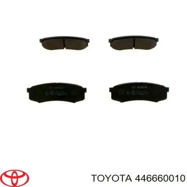 Задние тормозные колодки 446660010 Toyota