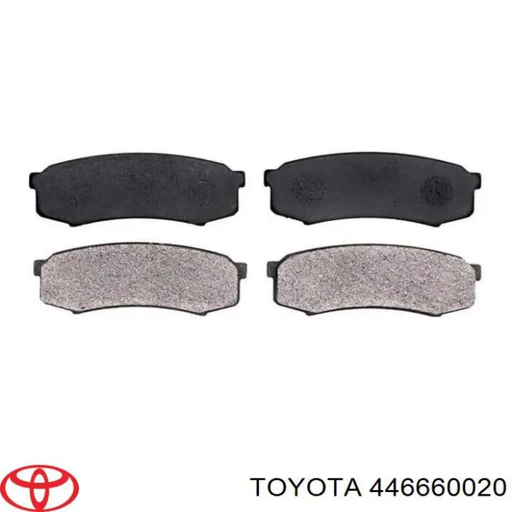 Задние тормозные колодки 446660020 Toyota