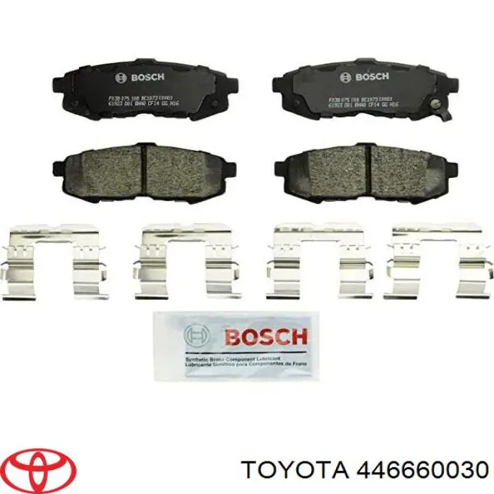 446660030 Toyota Колодки тормозные дисковые комплект