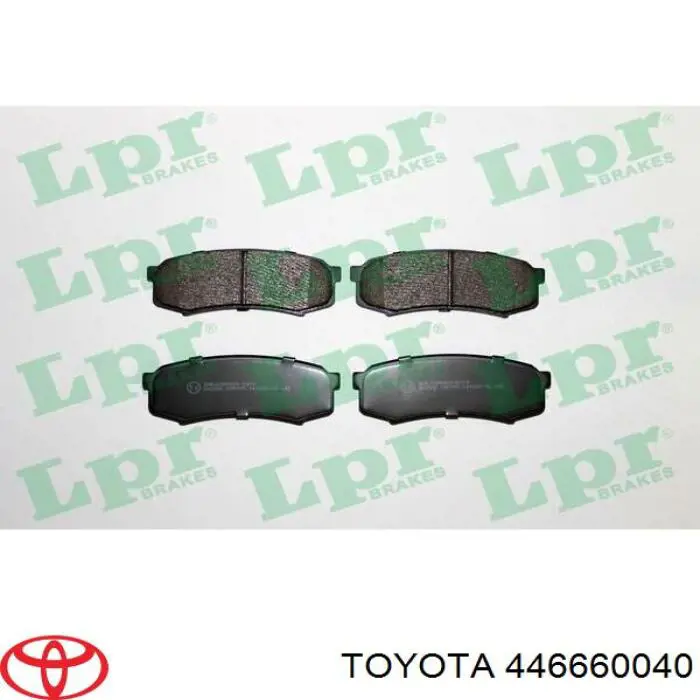 Задние тормозные колодки 446660040 Toyota