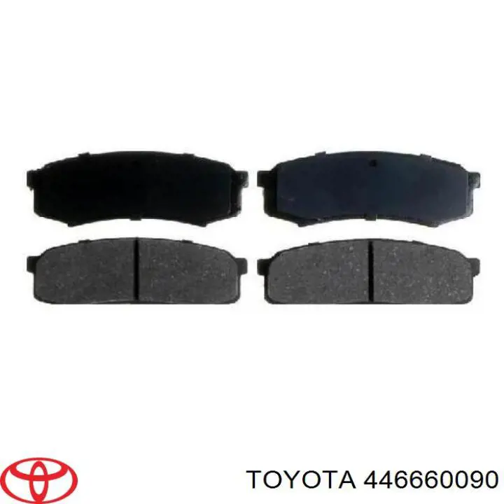Купить 446660090 Toyota Колодки тормозные задние, дисковые