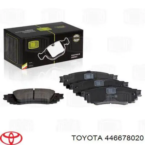 Купить 446678020 Toyota Колодки тормозные задние, дисковые