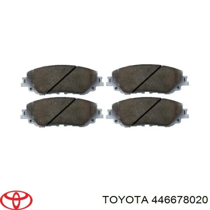 Купить 446678020 Toyota Колодки тормозные задние, дисковые