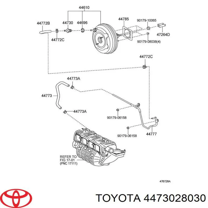 4473028030 Toyota Ремкомплект главного тормозного цилиндра