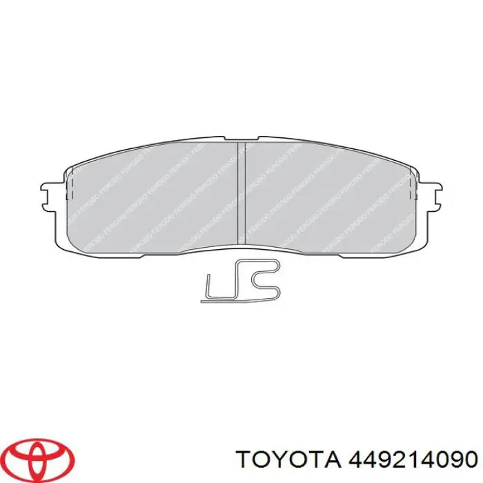 Задние тормозные колодки 449214090 Toyota