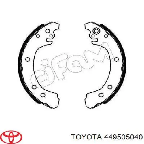 Тормозные колодки стояночного тормоза Toyota 449505040 цена, от 17.68 USD