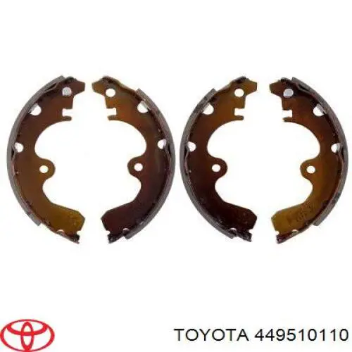 Задние барабанные колодки 449510110 Toyota