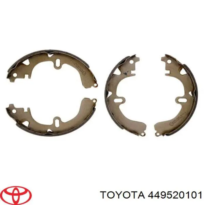449520101 Toyota задние барабанные колодки