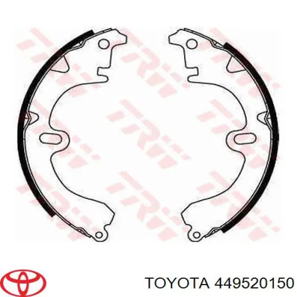 449520150 Toyota задние барабанные колодки