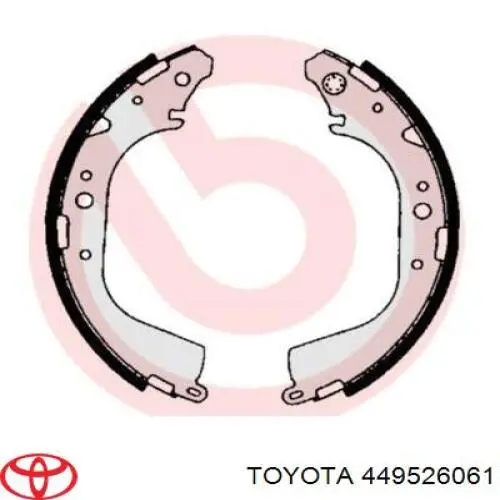 Задние барабанные колодки 449526061 Toyota