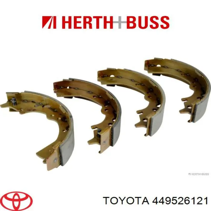 449526121 Toyota колодки тормозные задние барабанные