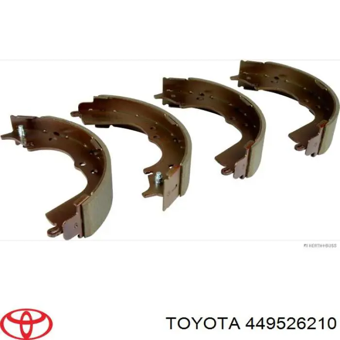 Задние барабанные колодки 449526210 Toyota