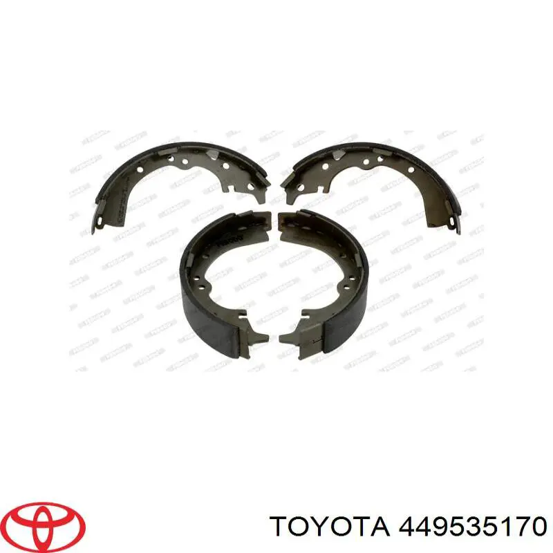449535170 Toyota колодки тормозные задние барабанные