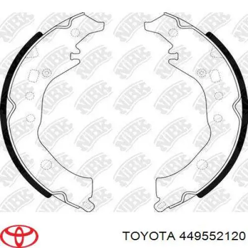Тормоза рабочие задние ножные и тормозные барабаны Toyota 0449502200 цена, от 23.16 USD