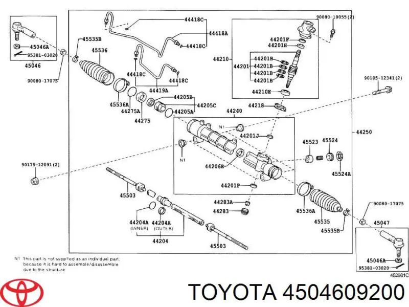 Рулевой наконечник ES80431 Moog