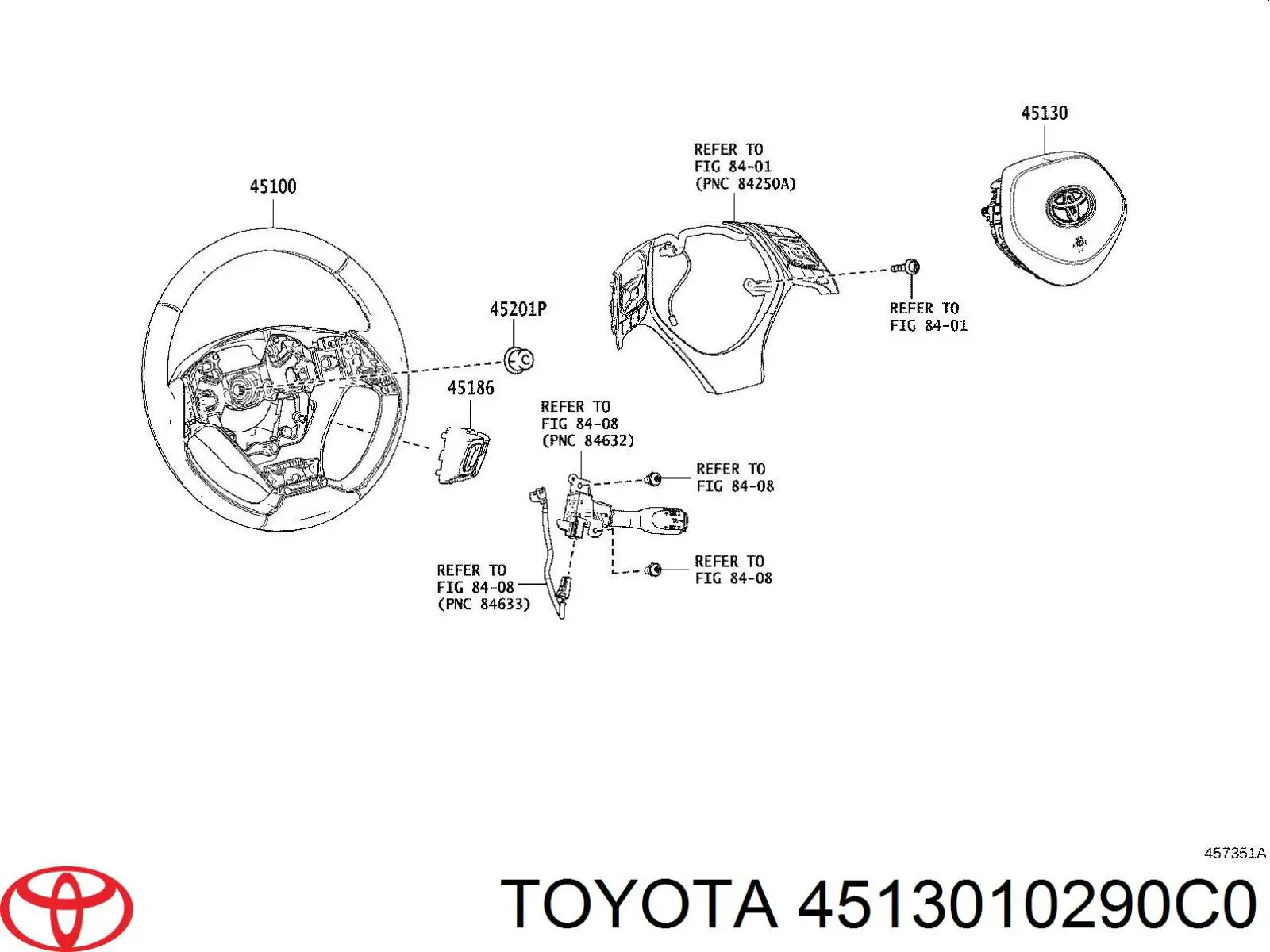 4513010290C0 Toyota pad assy, steering w