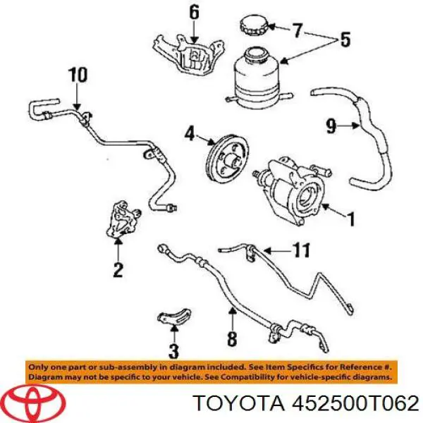 452500T062 Toyota Колонка рулевого управления