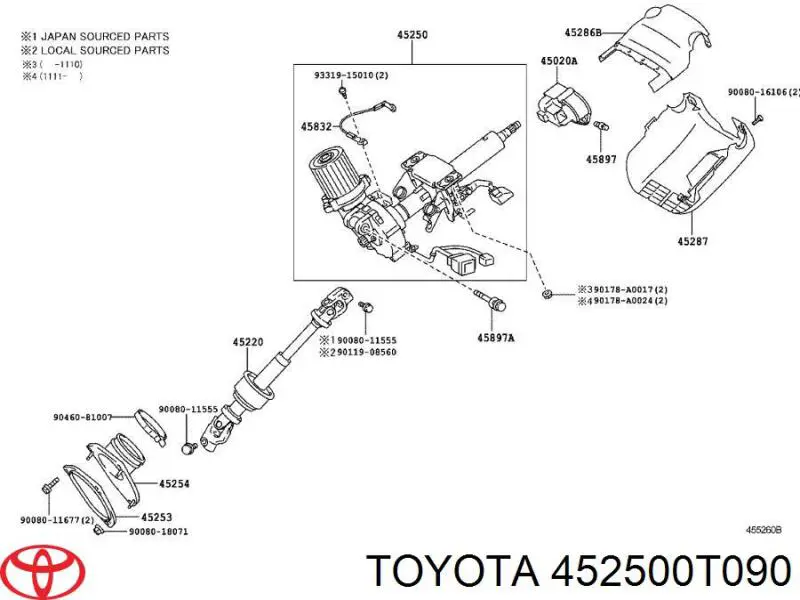 452500T090 Toyota 