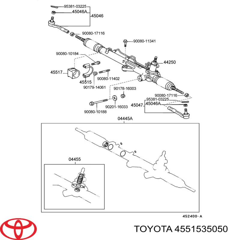  Toyota 4551535050 цена, от 19.28 USD